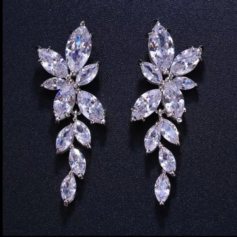 5 Star Rated Copper AAAAA CZ Sparkly Earrings